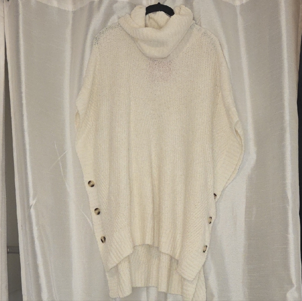 Isabel Maternity Cream Cowl Neck Sweater NWT